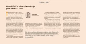 consolidacion tributaria
